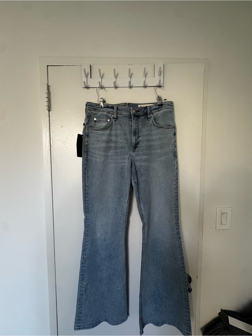 rag & bone dahlia Light Blue Flare Jeans